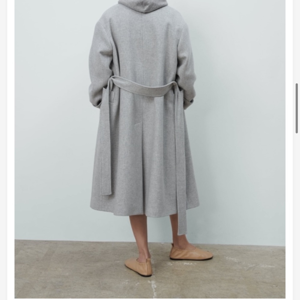 Zara Manteco Wool Blend Gray Coat Size Small NWT 2168/746 - Picture 5 of 9
